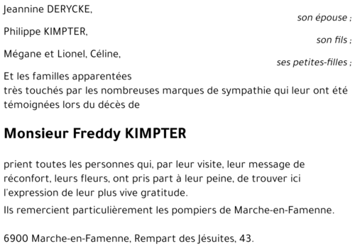 Freddy KIMPTER