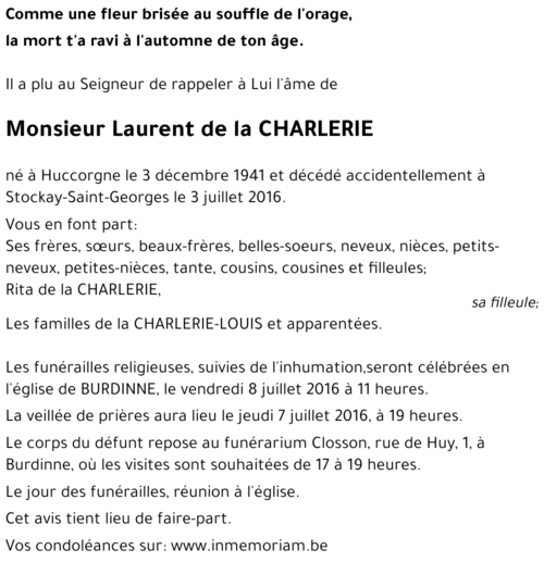 Laurent de la Charlerie