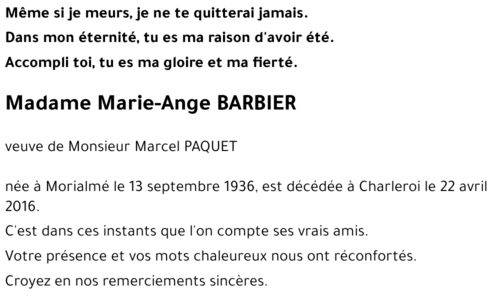 Marie-Ange BARBIER