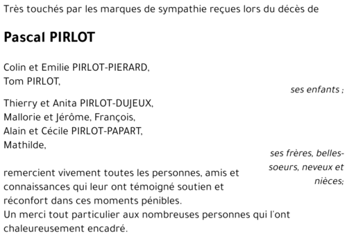 Pascal PIRLOT