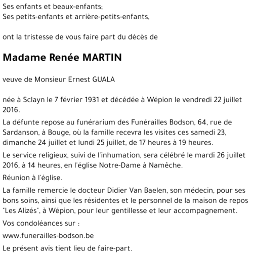 Renée MARTIN