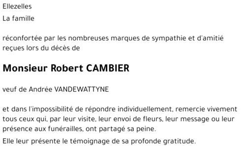 Robert CAMBIER