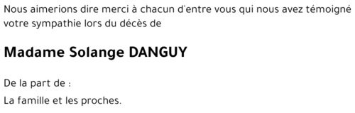 Solange DANGUY