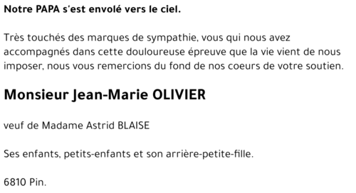 Jean-Marie OLIVIER