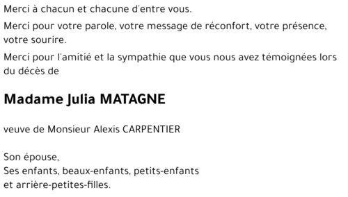 Julia MATAGNE