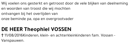 Theophiel VOSSEN