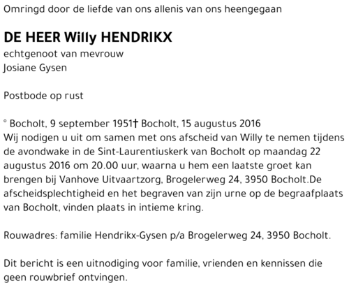 Willy Hendrikx