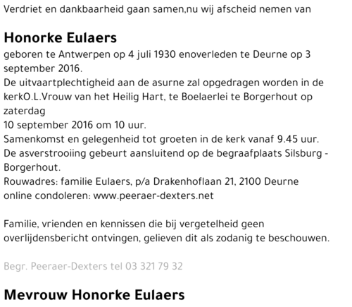 Honorine Eulaers
