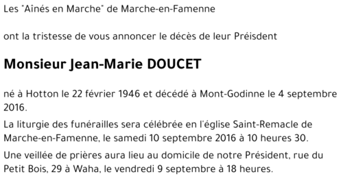 Jean-Marie DOUCET