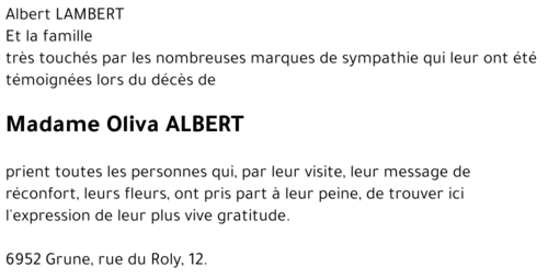 Oliva ALBERT