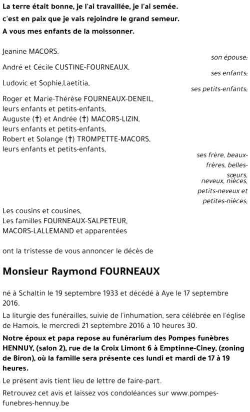 Raymond FOURNEAUX