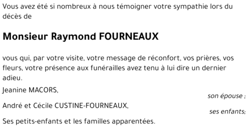 Raymond FOURNEAUX
