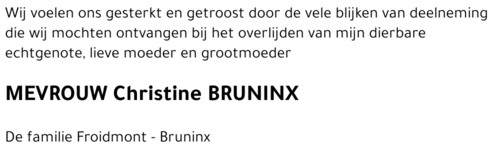 Christine BRUNINX
