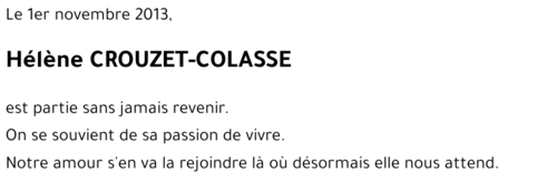 Hélène Crouzet-Colasse
