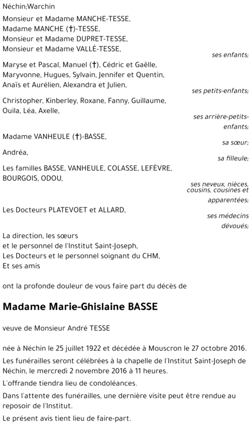Marie-Ghislaine BASSE