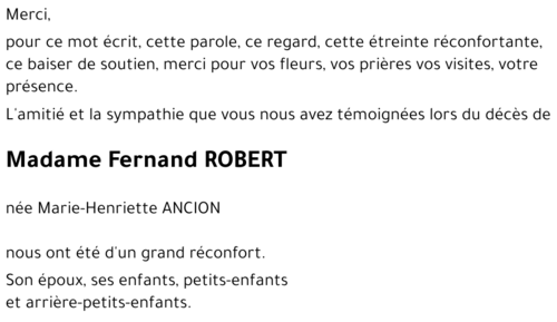 Marie-Henriette ANCION