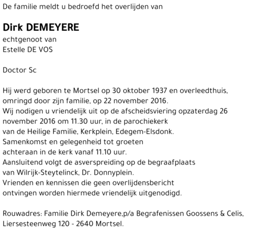 Dirk Demeyere