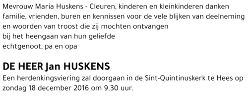 Jan HUSKENS