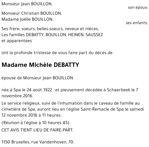 Michèle DEBATTY