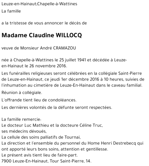 Claudine Willocq