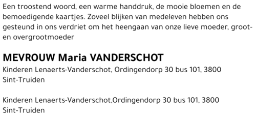 Maria Vanderschot
