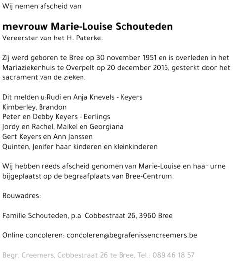 Marie-Louise Schouteden