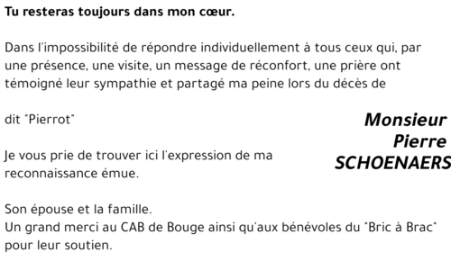Pierre SCHOENAERS