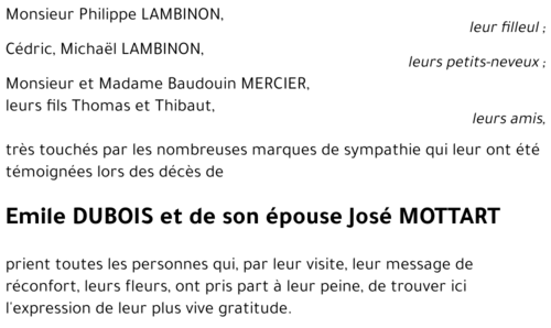 Emile-José DUBOIS-MOTTART