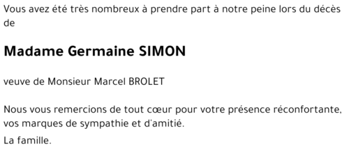 Germaine SIMON
