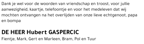 Hubert GASPERCIC