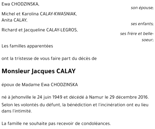 Jacques CALAY