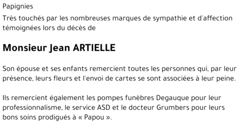 Jean ARTIELLE