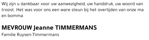 Jeanne Timmermans