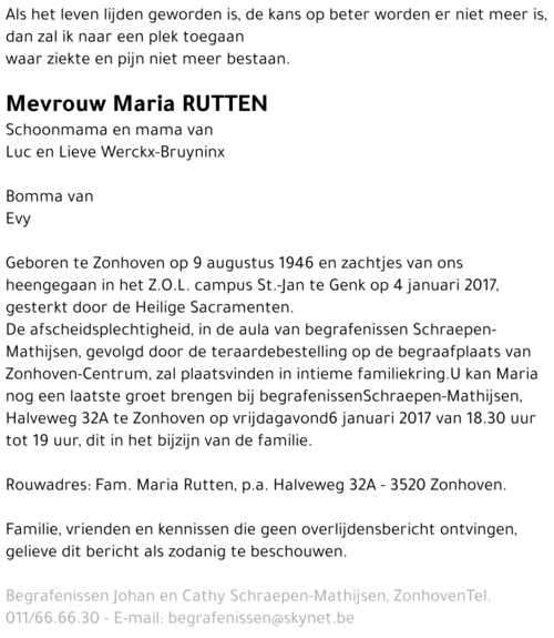 Maria Rutten
