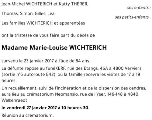 Marie-Louise WICHTERICH