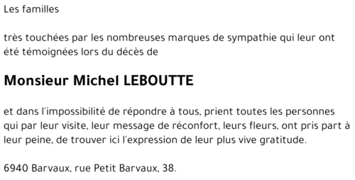 Michel LEBOUTTE