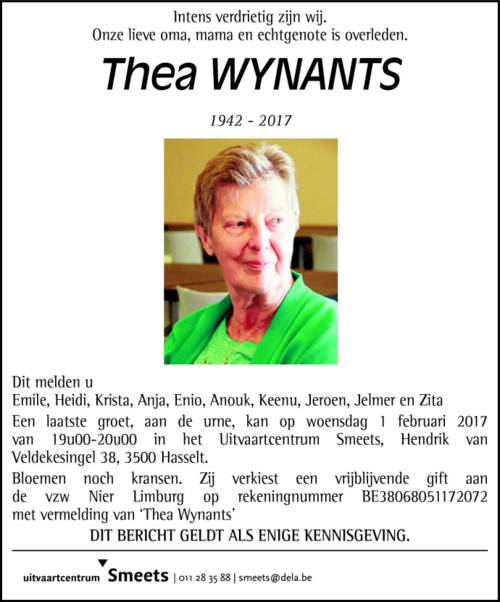 Thea Wynants