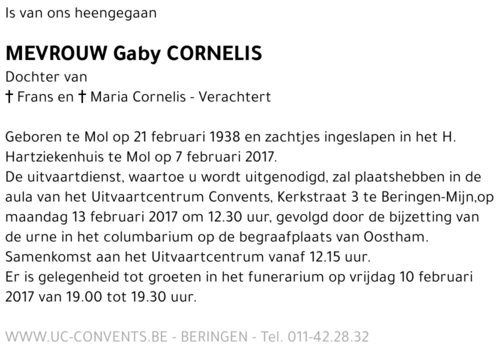 Gaby Cornelis