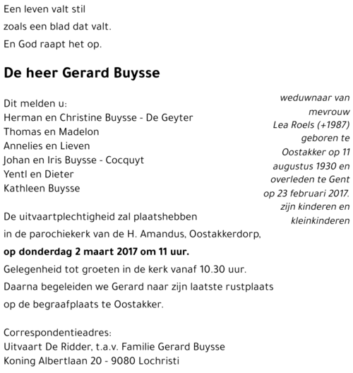 Gerard Buysse