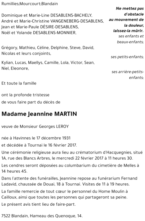 Jeannine MARTIN