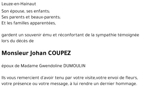 Johan COUPEZ