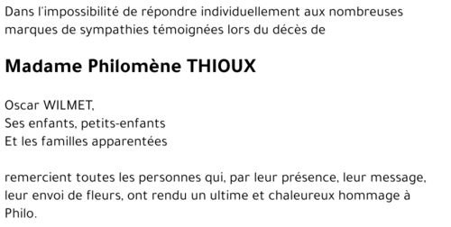 Philomène THIOUX