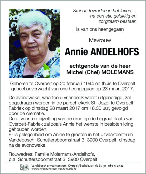 Annie ANDELHOFS