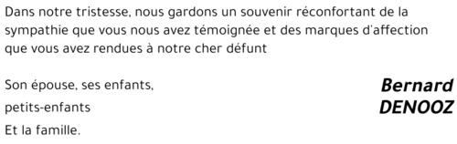 Bernard DENOOZ