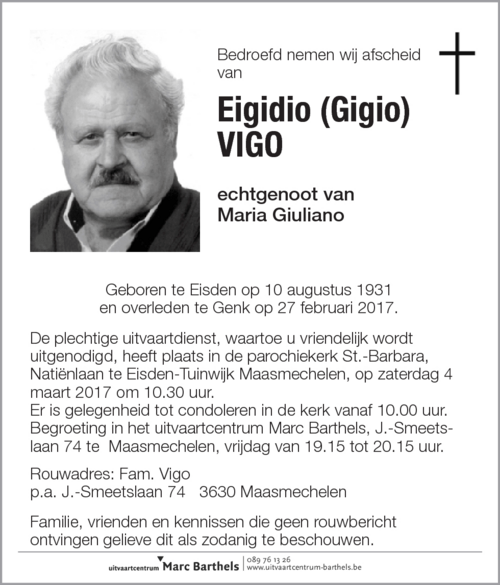 Eigidio Vigo