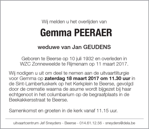 Gemma Peeraer