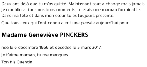 Geneviève PINCKERS