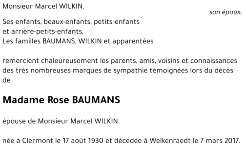 Rose BAUMANS