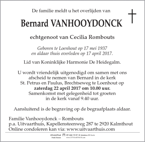 Bernard Vanhooydonck