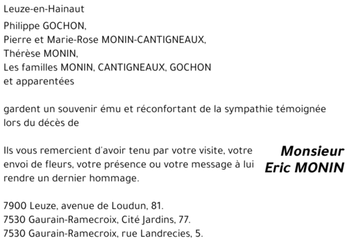 Eric MONIN